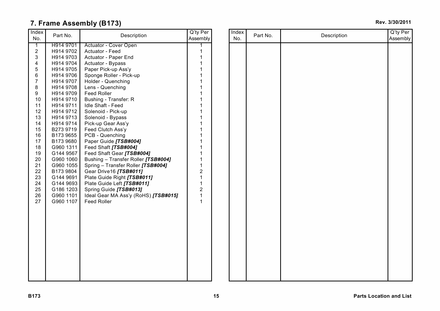 RICOH Aficio AC104 B173 Parts Catalog-5